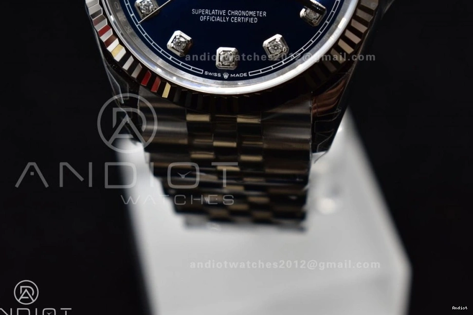 904L DateJust 1:1 Dial Jubilee 126234 VSF Steel VS3235 Blue SS 36 Best Edition Diamond On Bracelet 0127